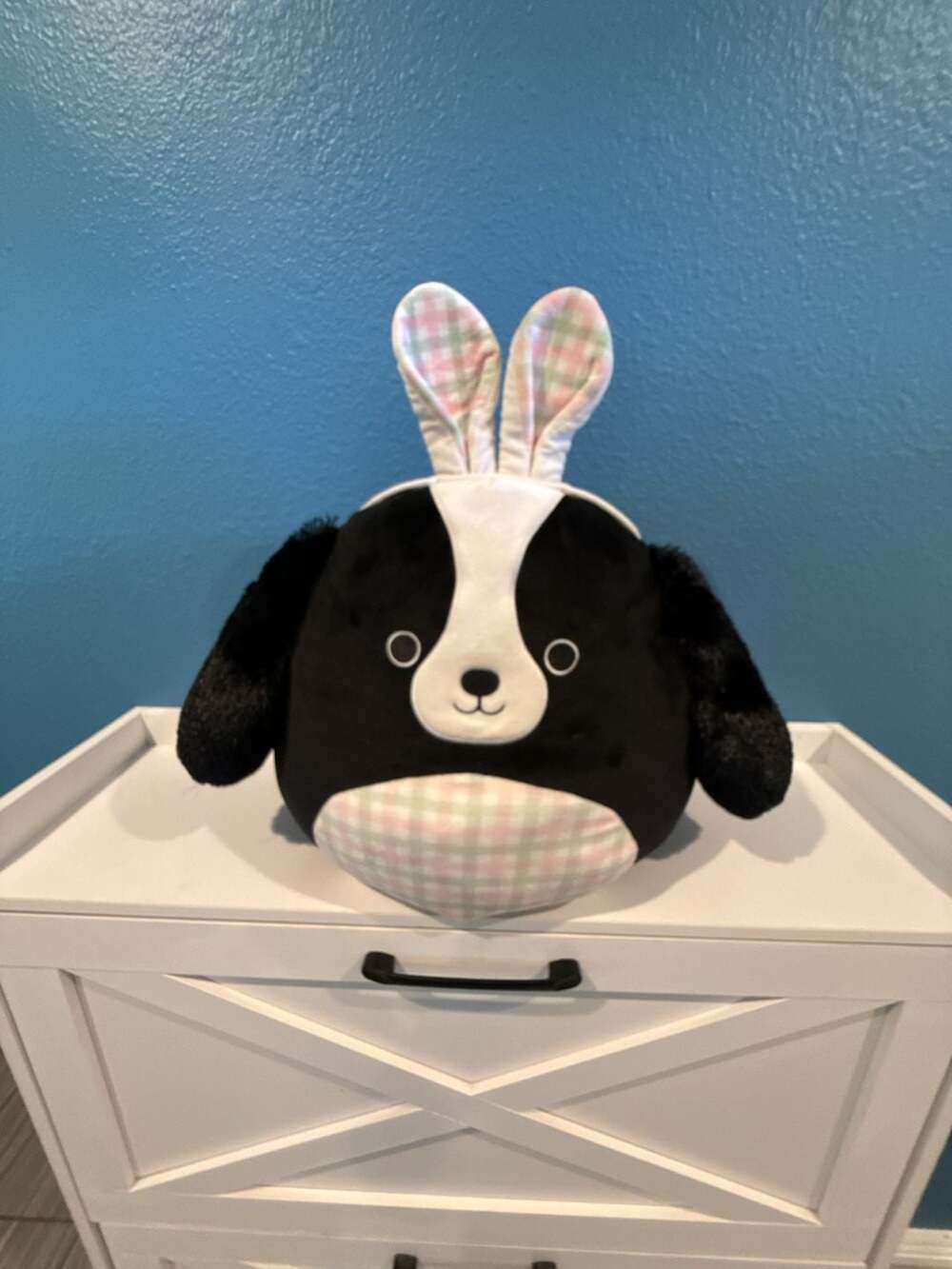 Squishmallow Nathaniel Cocker Spaniel Dog Plush Easter Bunny Ears Stuff Toy